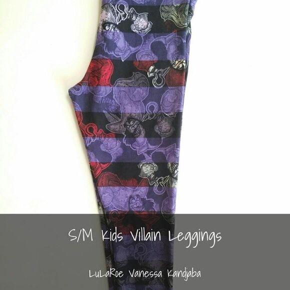 LuLaRoe Disney Kids Leggings Captain Hook S/M NEW - Picture 1 of 1